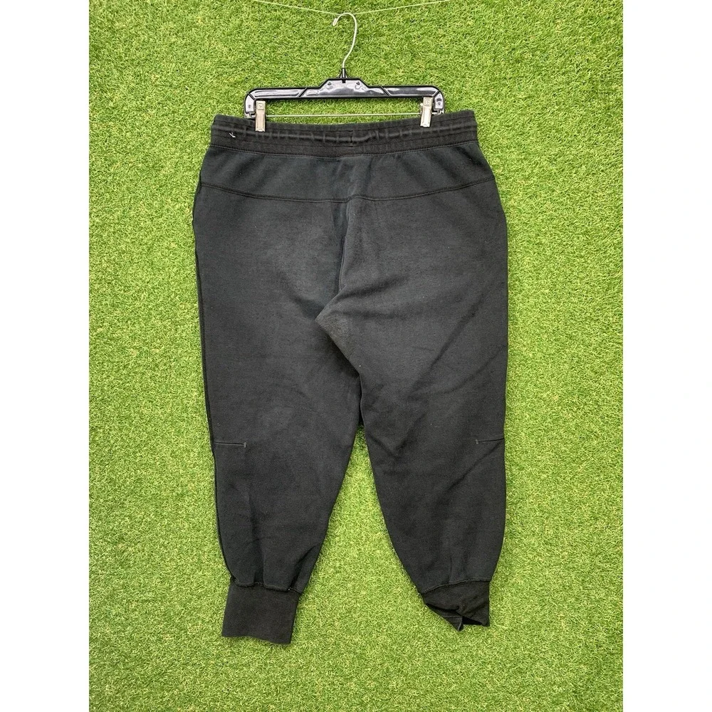 Nike Tech Joggers Sweatpants Mens XL (34x25) Triple Black Fleece Sportswear Gym